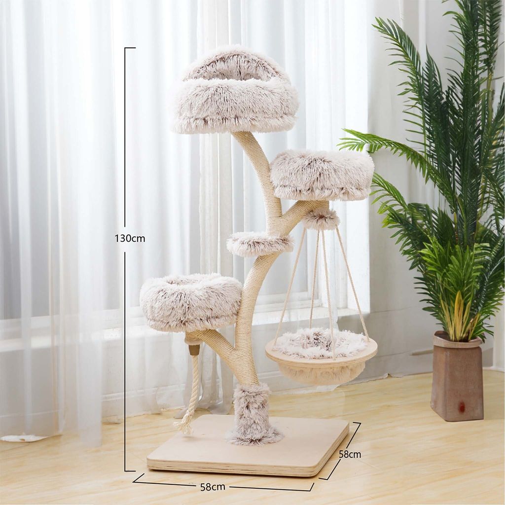 Fudajo Designer Kratzbaum in Zweigdesign 130 cm hoch, Produktbild 4