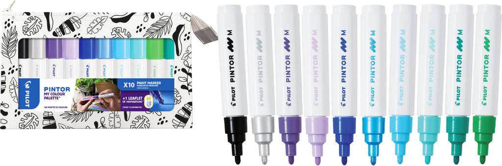 PILOT PINTOR My Colour Palette 4.5 Kreativmarker 10er Set - Produktbild 