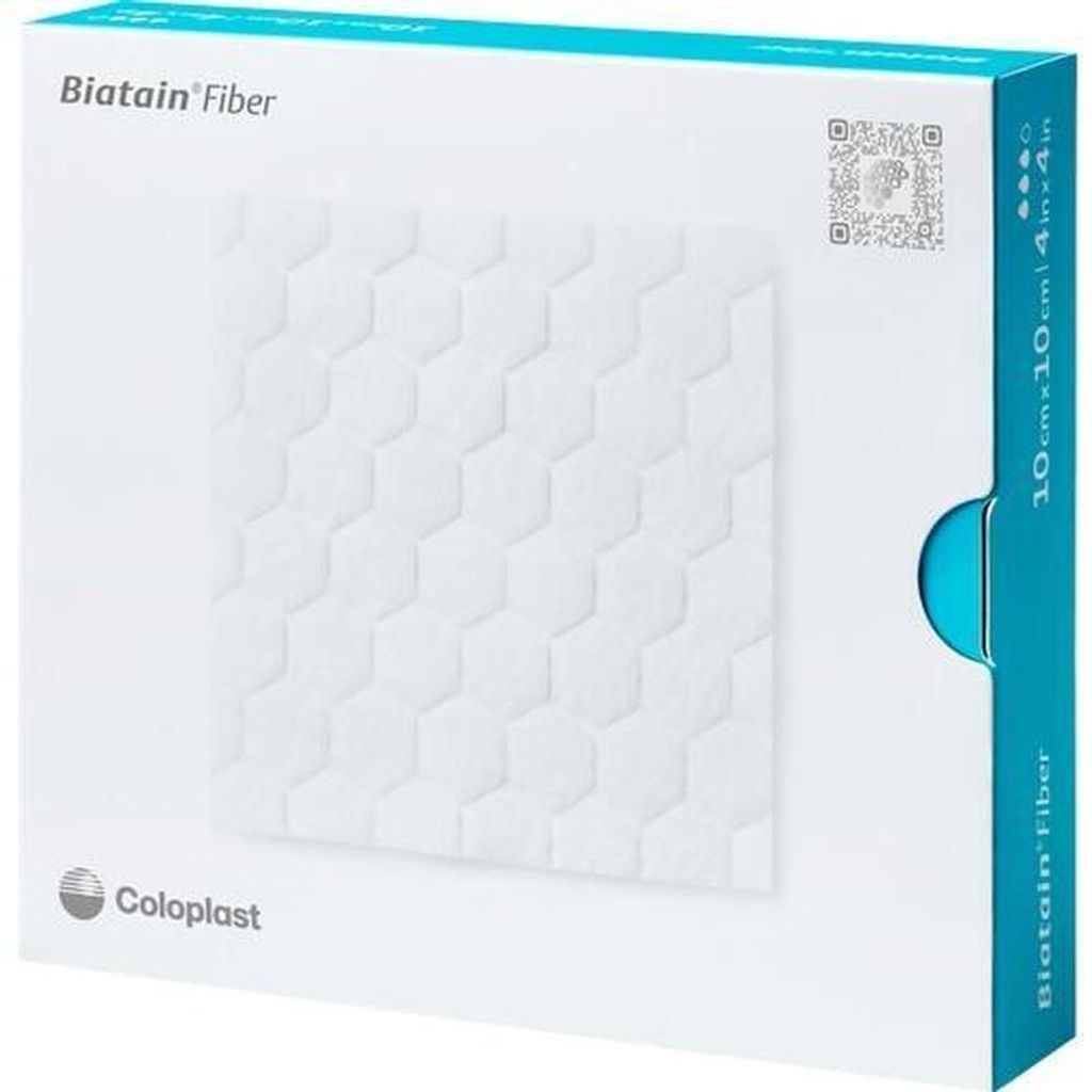 Biatain Fiber, vezelverband, 5x6 cm, 10 stuks Productafbeelding 