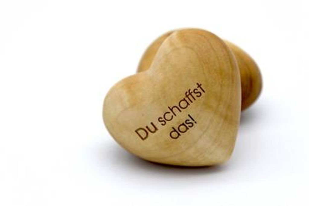 Thankgoods SagŽs mit Herz Handschmeichler Du schaffst das!