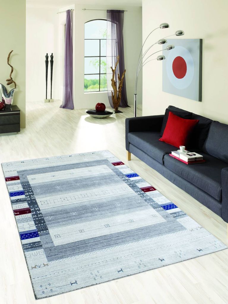 Teppich LHATI | Farbe: Multi; Größe: 170x240 cm | strapazierfähig und leicht zu reinigen | Wohnzimmer | Schlafzimmer