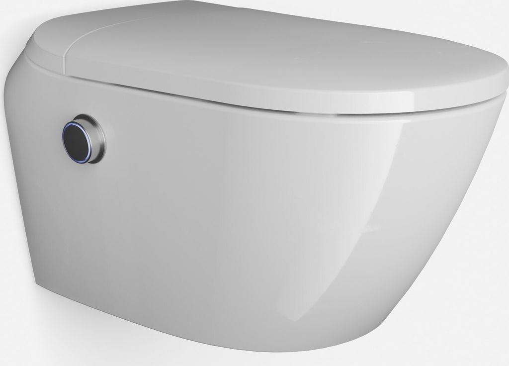 BERNSTEIN DUSCH-WC T640 PRO Weiß Microbubble – Wandmontage Produktbild 