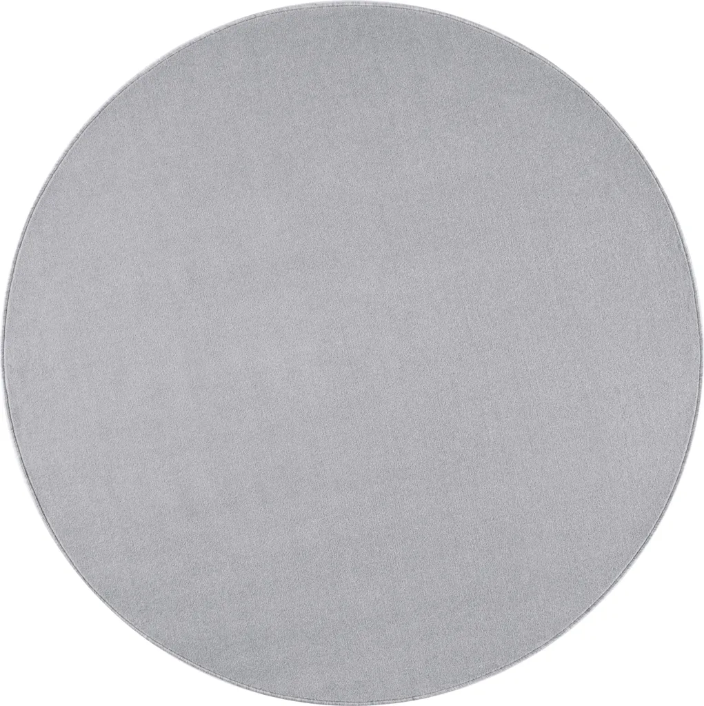 Tapis rond gris argent pour chambre et salon Nasty Silver Hanse Home