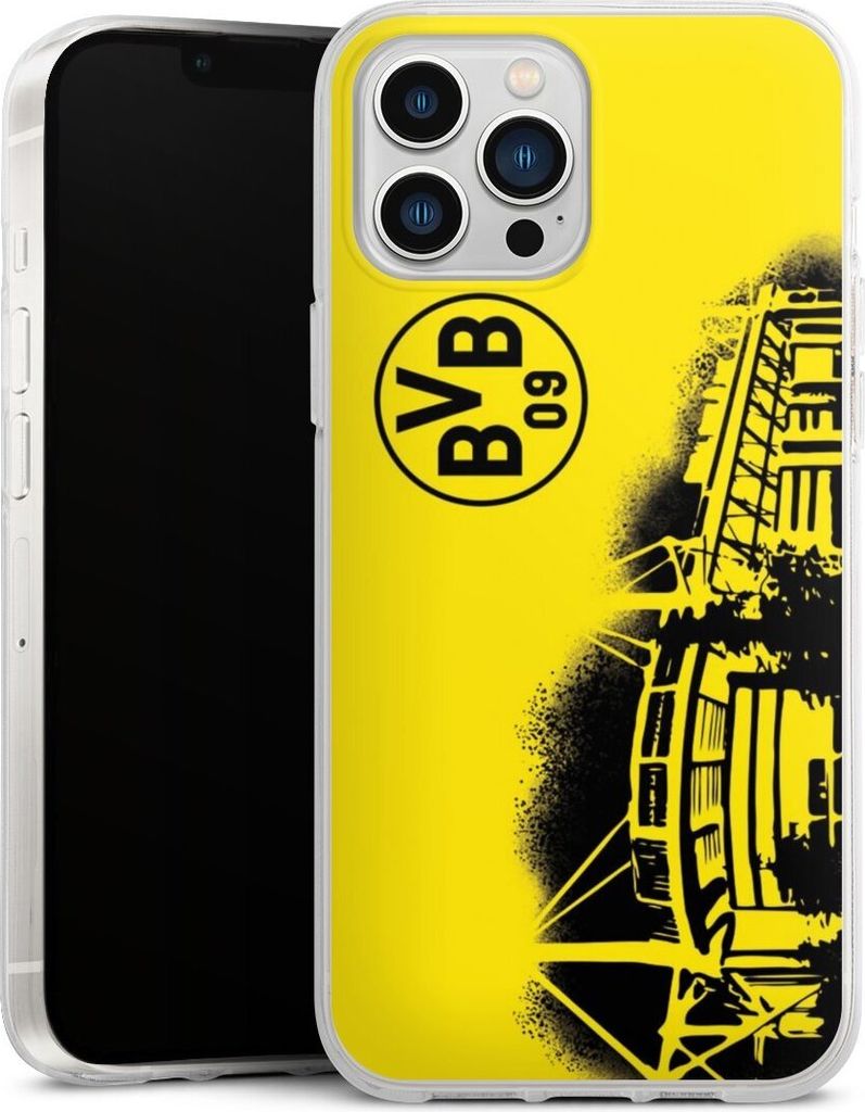 DeinDesign Handyhülle für Apple iPhone 13 Pro Max Silikon Hülle Case Smartphone Schutzhülle BVB Borussia Dortmund Stadion