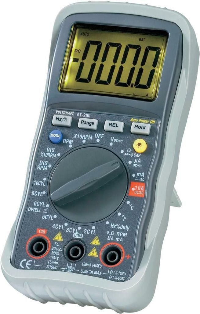 VOLTCRAFT AT-200 Hand-Multimeter digital KFZ-Messfunktion Produktbild 