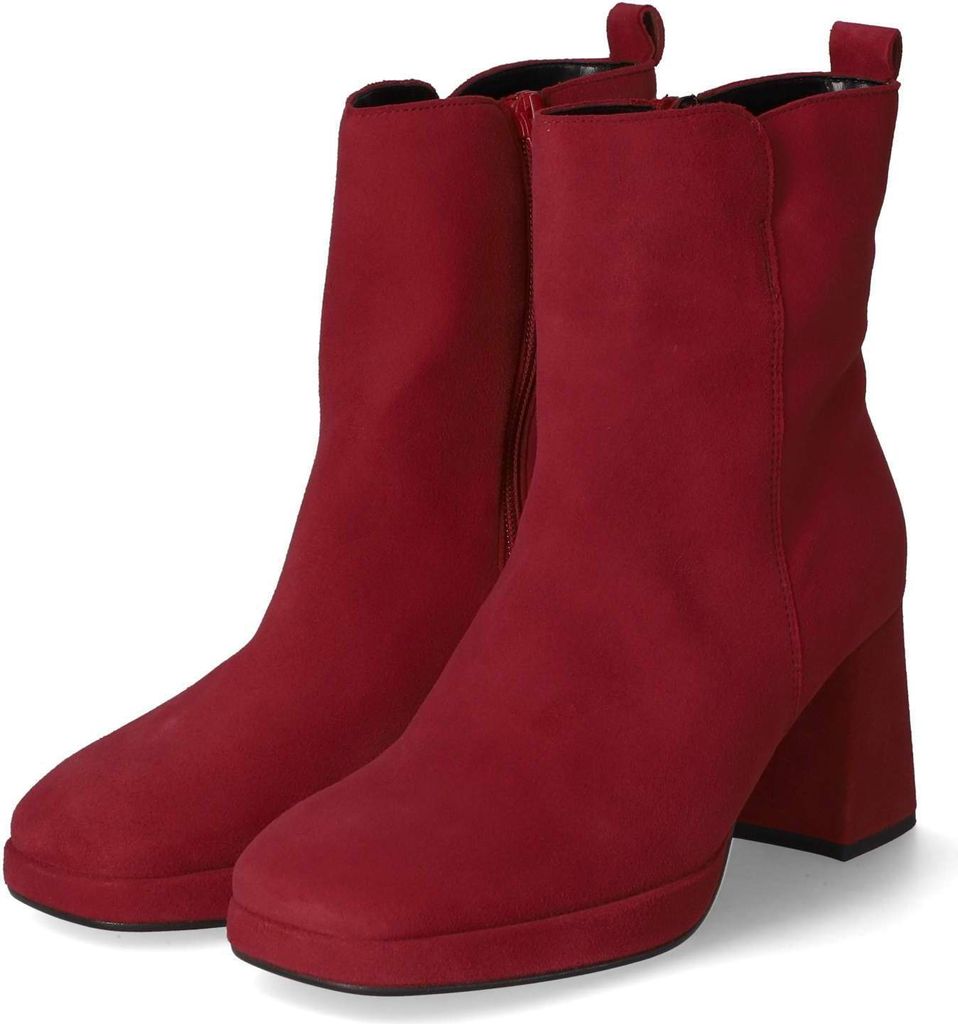 Gabor Damen Stiefeletten Rot Rauleder Größe: 42