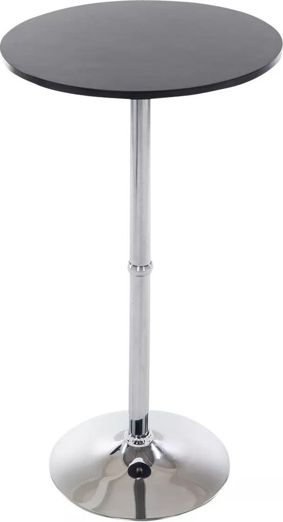 In And OutdoorMatch Luxus Stehtisch rund Beatrice - Bartisch für Drinnen & Draußen - Metall - Partytisch - Grau - 60x60x108cm