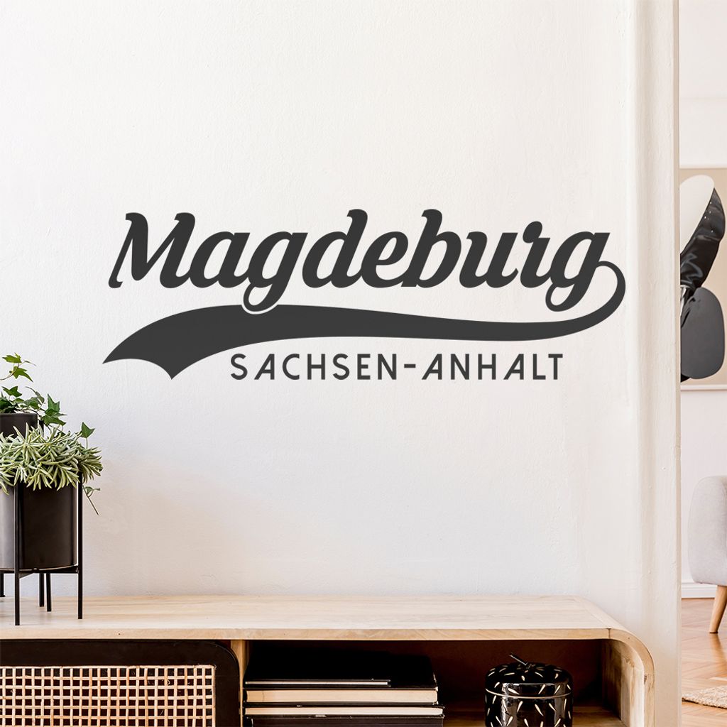 Magdeburg Sachsen-Anhalt Wandtattoo Wandaufkleber Wall Sticker - Dekoration, Küche, Wohnzimmer, Schlafzimmer, Badezimmer