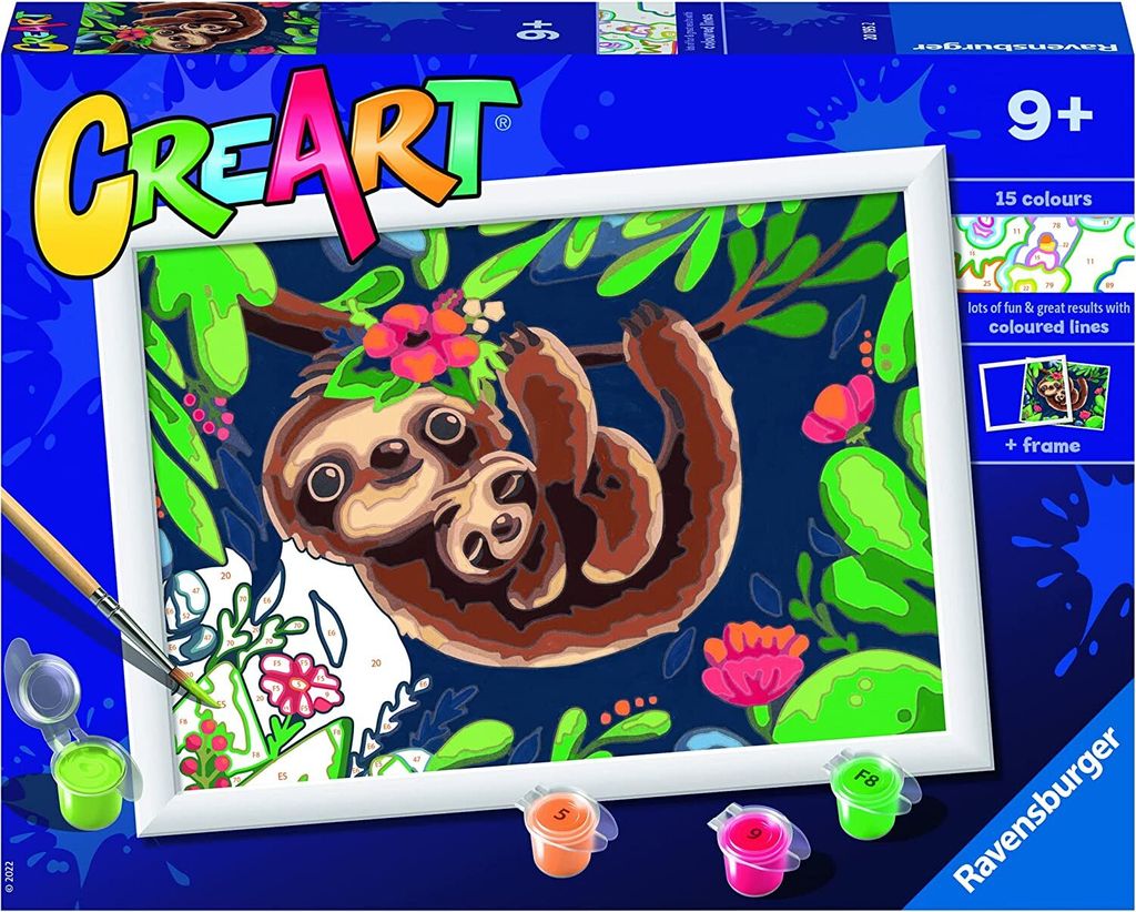 Ravensburger CreArt Roztomilí lenochodi Obrázek produktu 
