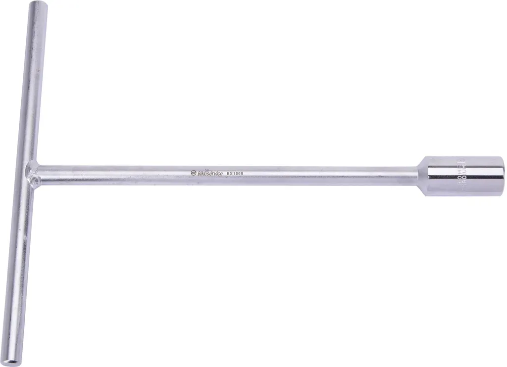 Desserrez les vis 19mm bloquées avec le tournevis rigide BIKESERVICE