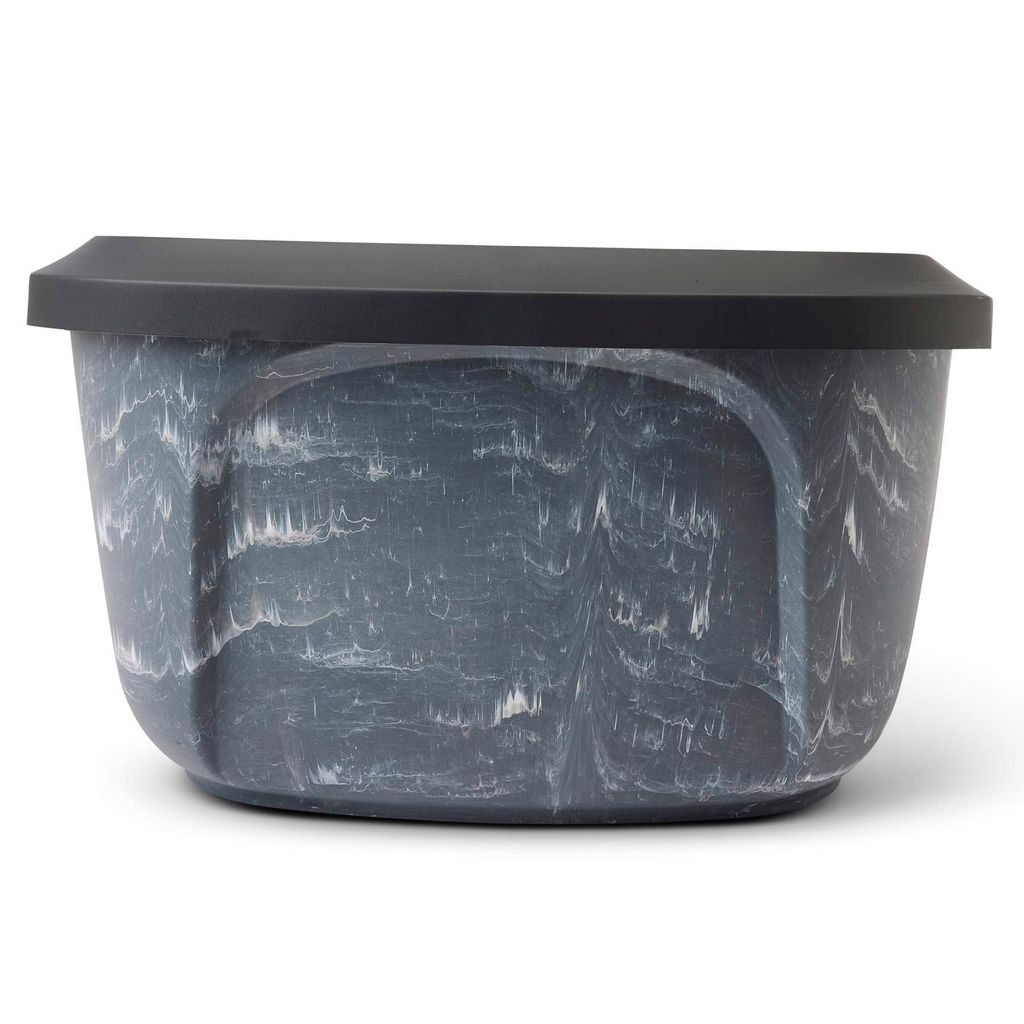 Jumbo-Katzentoilette Aus Edelstahl – Extra Groß Für Große Katzen & Mehrkatzenhaushalte (71x52x35 Cm, Antihaftbeschichtet)