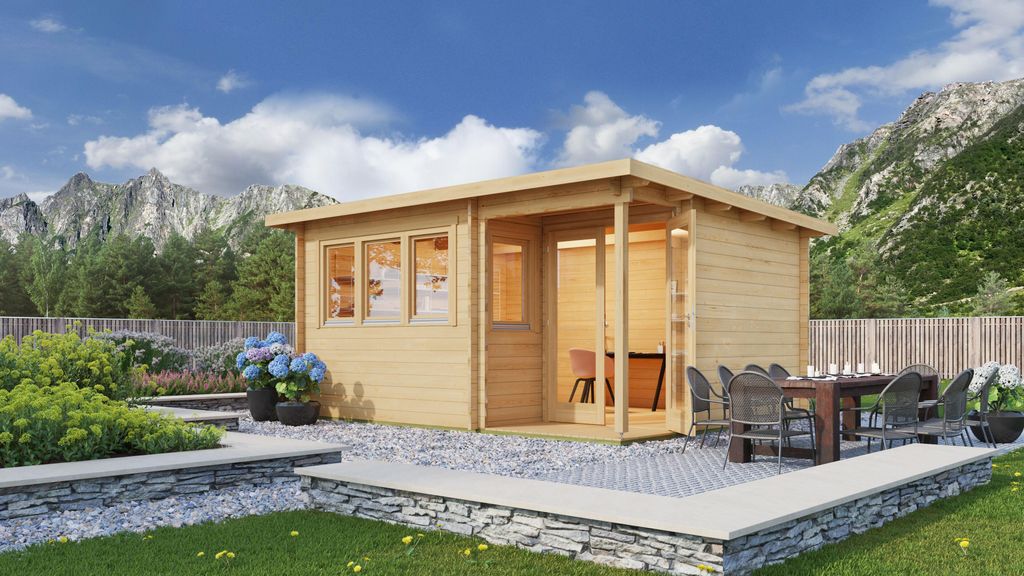 Fjordholz Gartenhaus Modell Home Office Sam 70