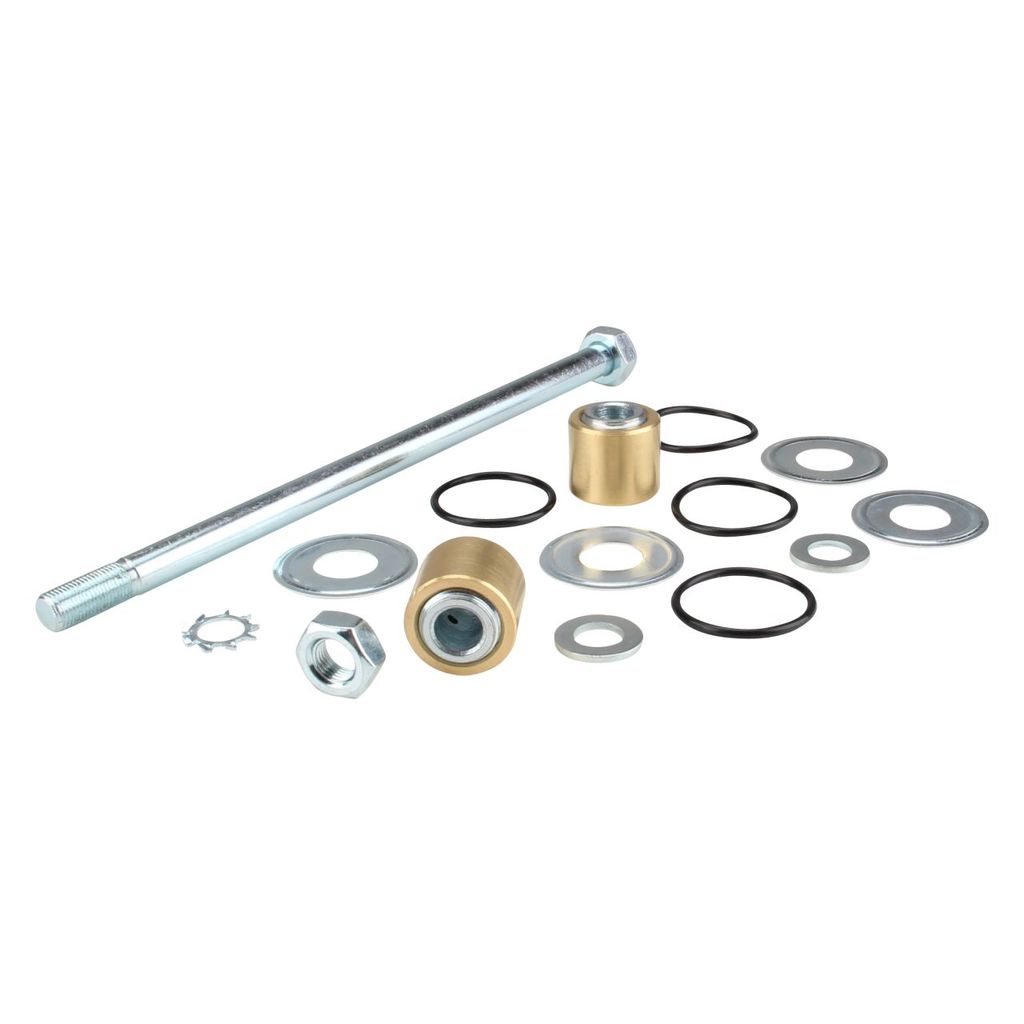 Schwingenachse + Lagerbuchsen + Teller/O-Ring für Zündapp Combinette Falconette KS 50 Typ 423 428 511 514 515