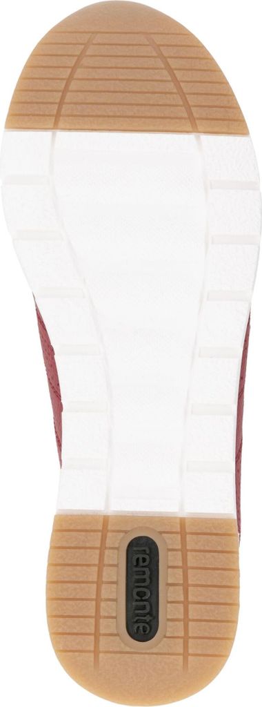 Remonte Damen Sneaker aus Leder perforierte Oberfläche TR-Sohle R6705, Größe:39 EU, Farbe:Rot