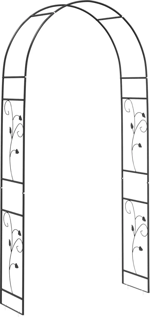 Arche de jardin Floral 115 x 37 x 231 cm avec motifs en acier