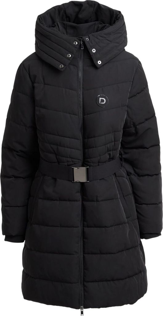 Dublin - Steppjacke für Damen, Lang geschnitten WB2307 (40 DE) (Schwarz)
