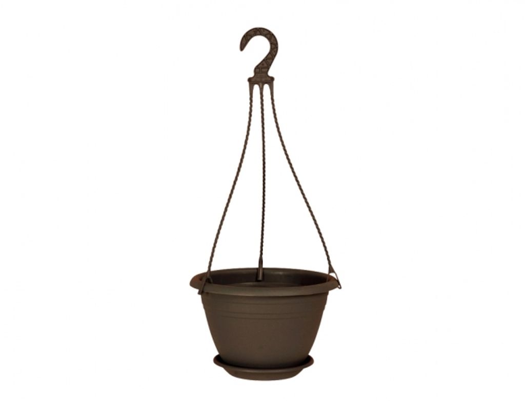 Blumenampel Pflanztopf Galicia Ø 30 x H 19 cm Braun Produktbild 