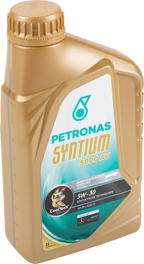 Petronas Syntium 5000 AV Motoröl Öl 5W30 1L 1 Liter Synthetische Technologie C3 MB 229.51 VW 504.00/507.00