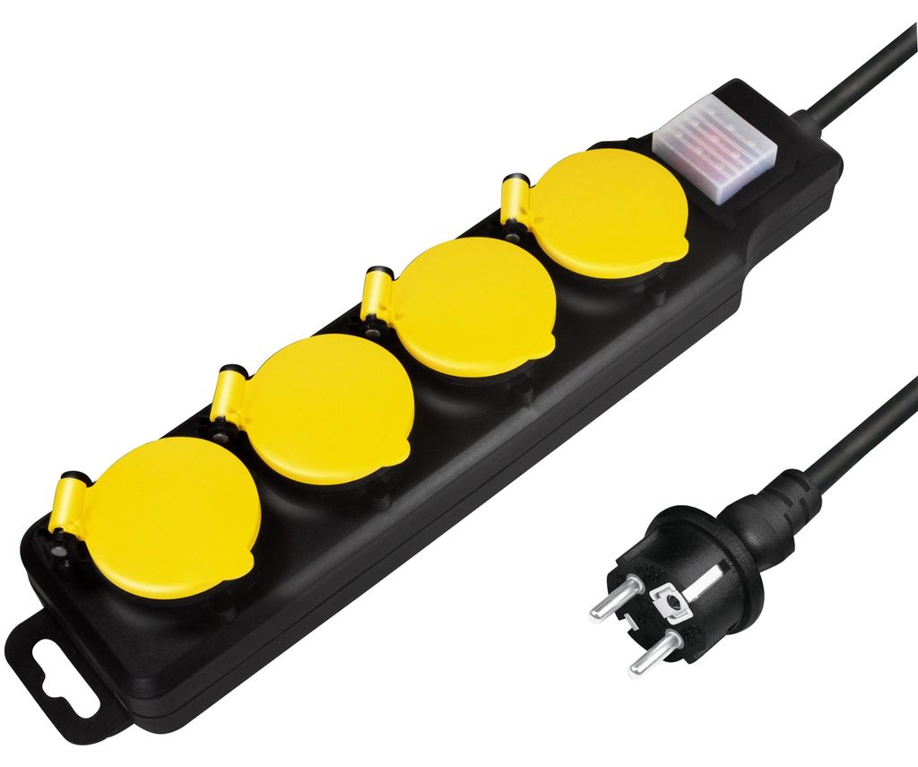 Logilink Multiprise 4xCEE 7/3,avec interrupteur,Outdoo Image du produit 