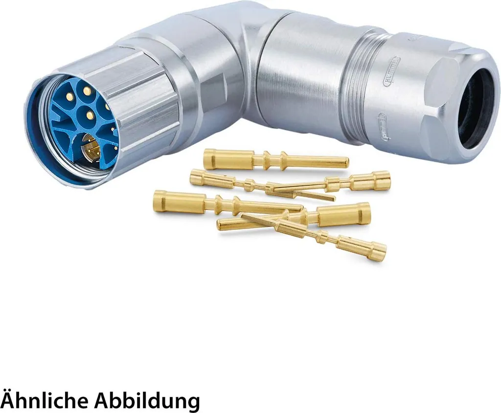 SET HUMMEL incl. contatti M23 Connettore ibrido, inserto a crimpare angolato Numero di poli 3+4+4+PE, pin girevole