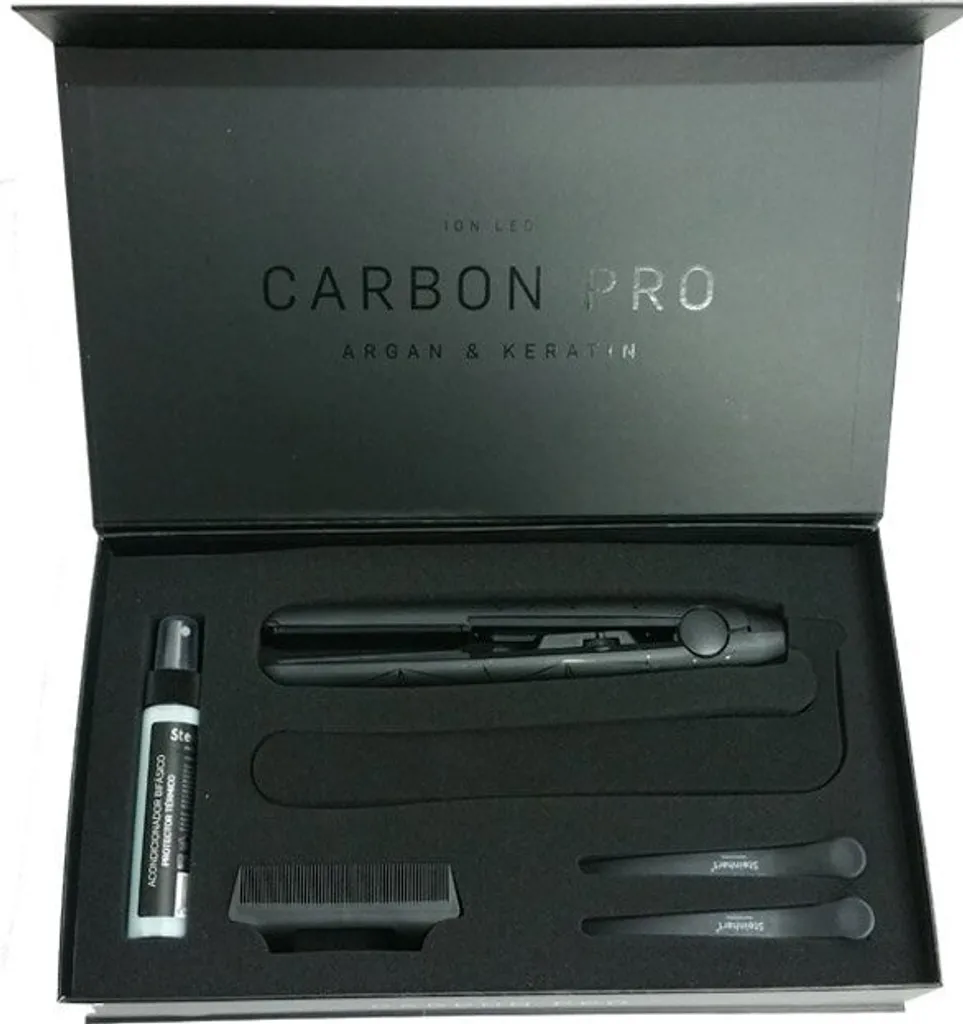 Steinhart Carbon Pro Lisseur Cheveux Professionnel - Fer à Lisser Noir