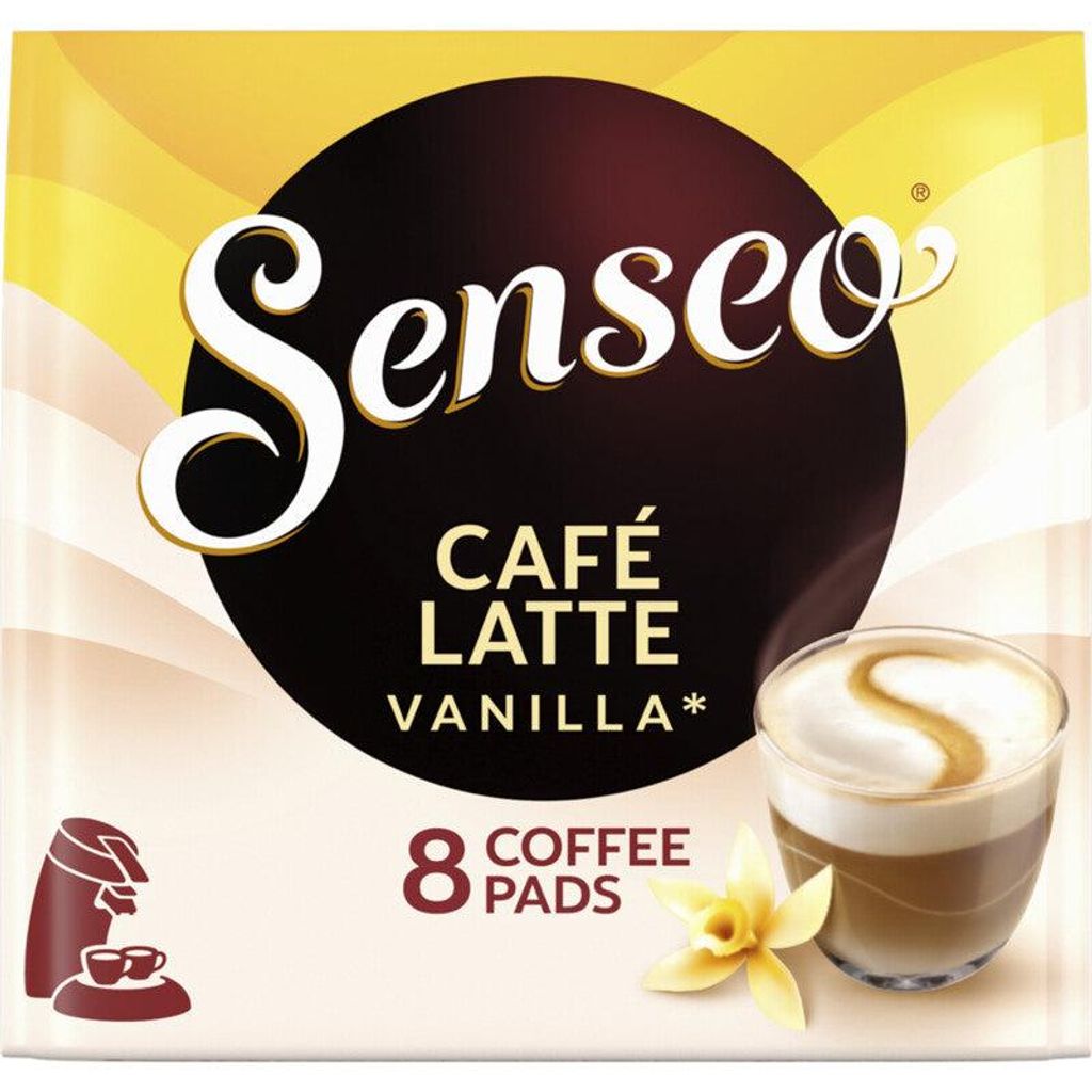 Senseo Café Latte Vanilla Koffiepads 92g – Produktbild 