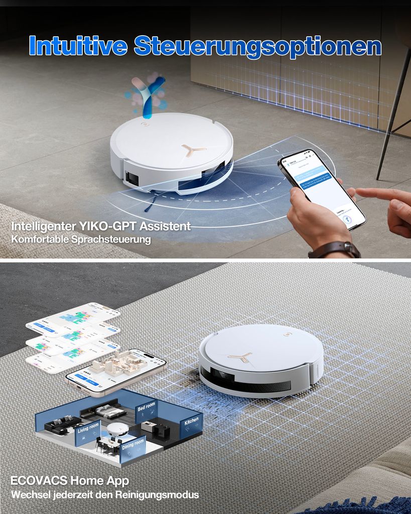 Ecovacs DEEBOT T50 MAX PRO OMNI BLACK Obrázok produktu 35