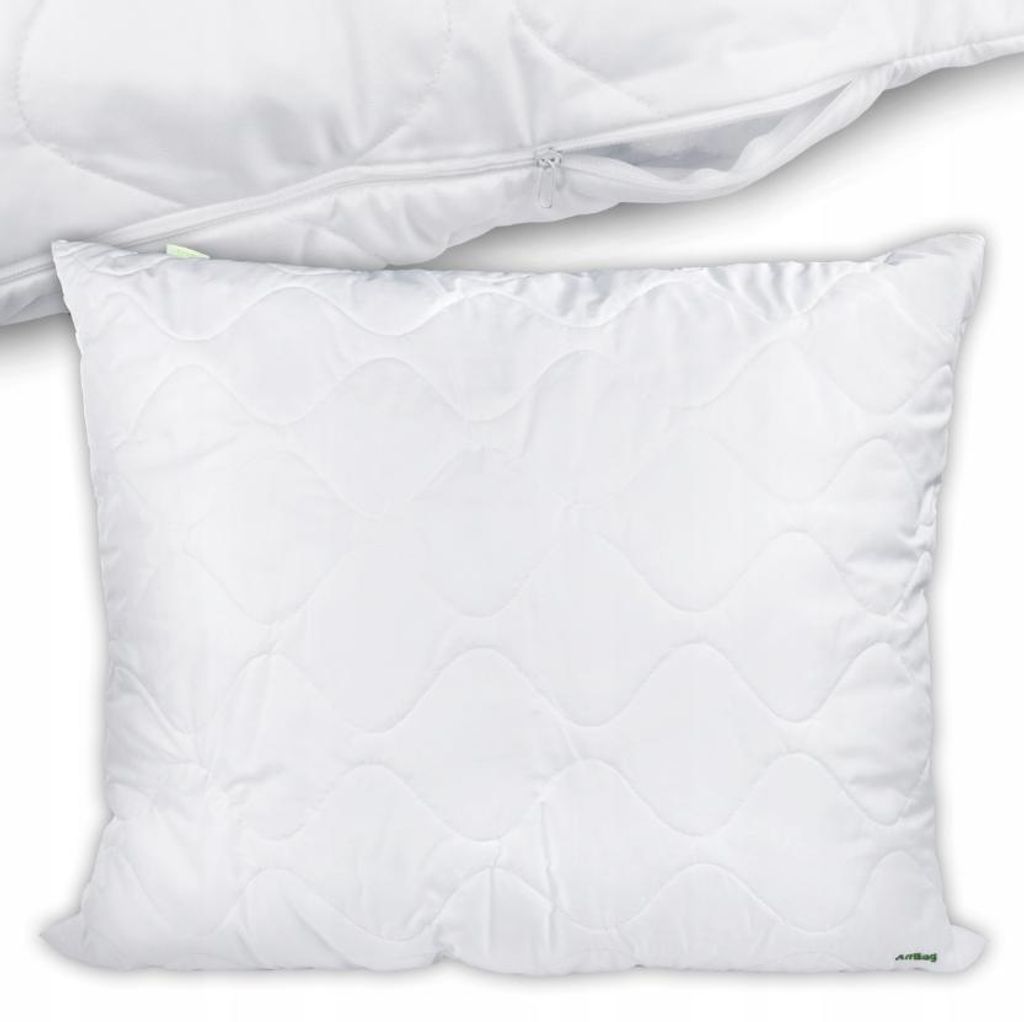 Antialergický vankúš 70×80 cm biely – prešívaný, hrubý, so Obrázok produktu 