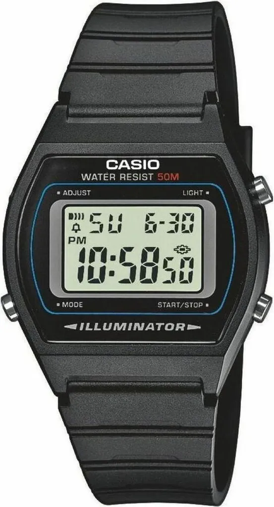 Montre de Sport Casio W-202-1AVEF Noir Idéale pour Course et Natation