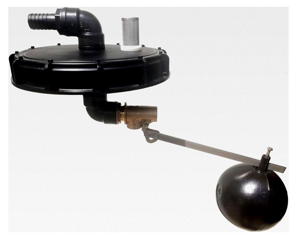 Regenwasser Einlaufgarnitur mit Überfüllsicherung für IBC Deckel DN 225