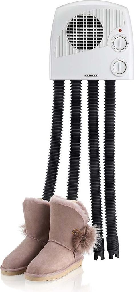 Melissa 16540012 - Schuhtrockner mit vier Schläuchen, 350W, weiß