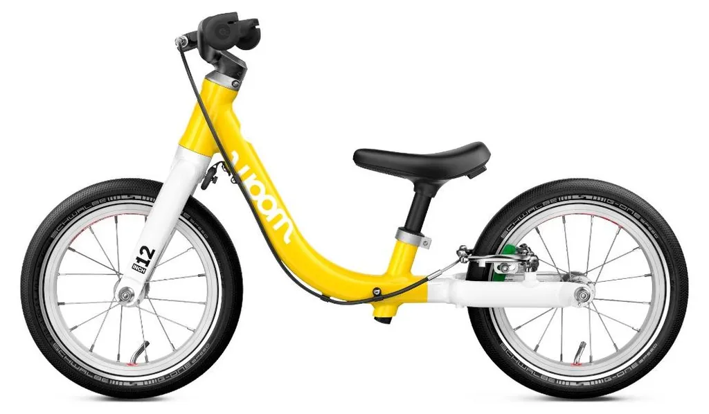 Draisienne Enfant 12 Pouces Jaune Woom Go 1 Idéal pour Premier Apprentissage