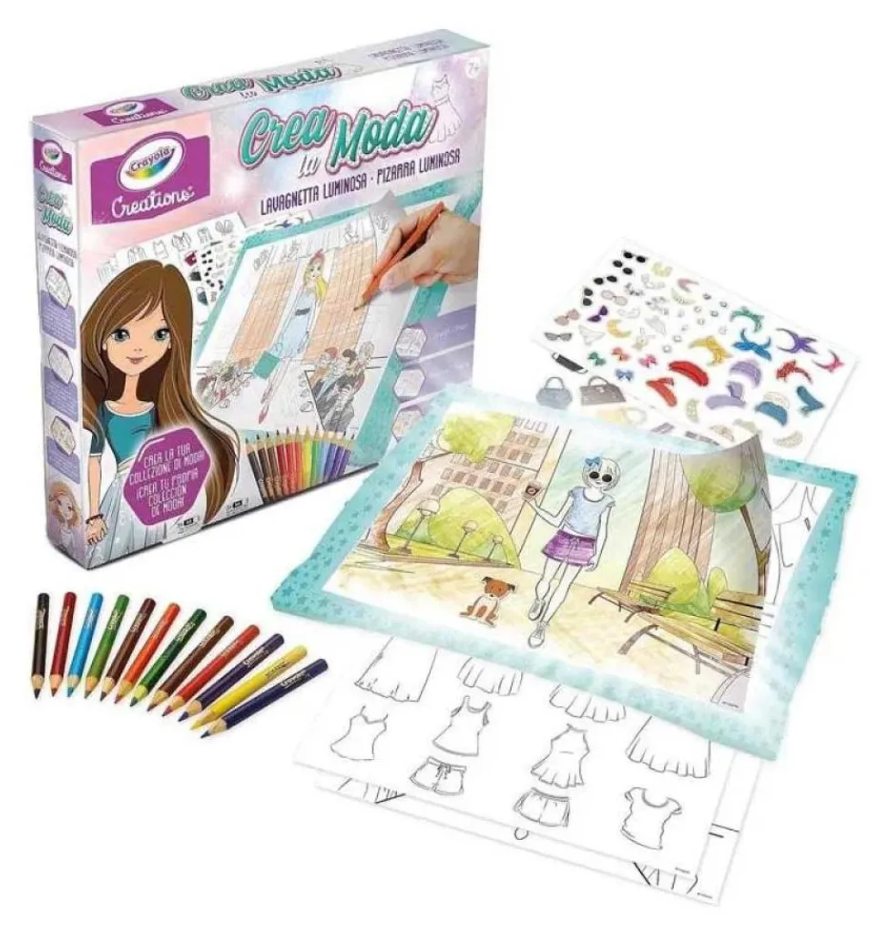 Crayola Créations Tableau Lumineux pour Apprendre le Dessin de Mode