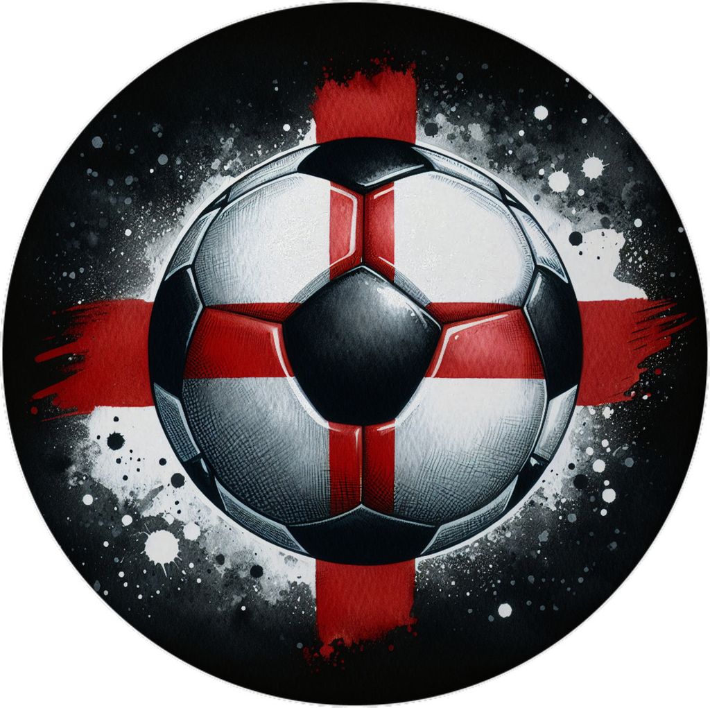 Fußball Englische Flagge Magnet mit Flaschenöffner rund