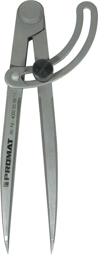 Spitzzirkel L. 250mm m. Stellbogen PROMAT