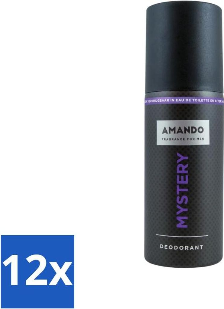 Amando - Mystery - Deodorant - Spray - 150 ml - Vorteilspack - 12 Stücke