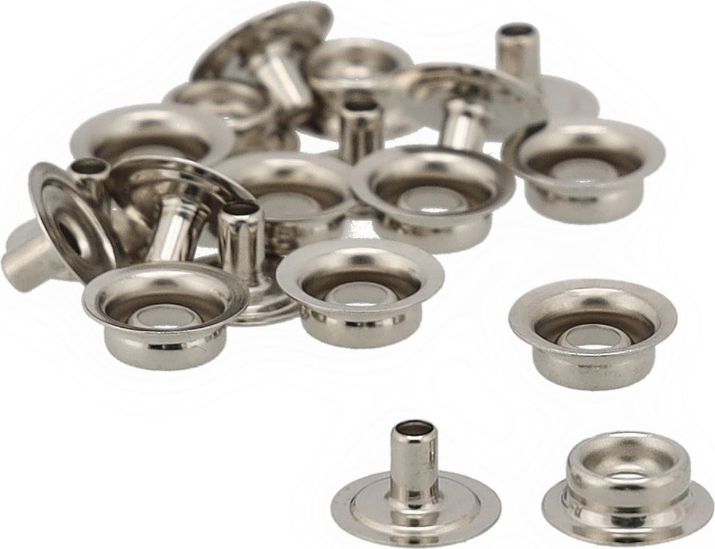 10x Druckknopf für Stoffe Planen Verdeck Bimini Zelte Persenning Boot