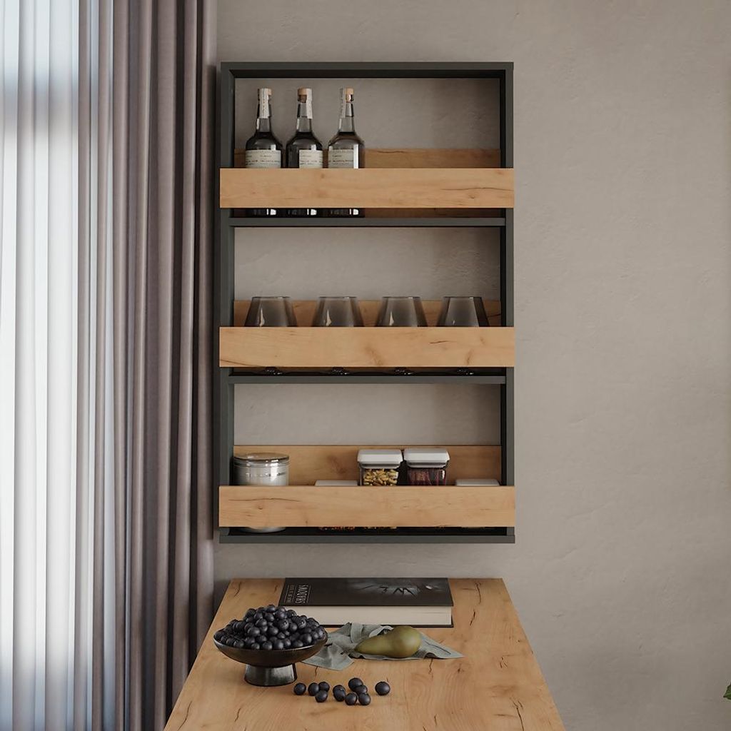 Vicco Weinglasregal Repose, 60 x 98 cm, Goldkraft Produktbild 