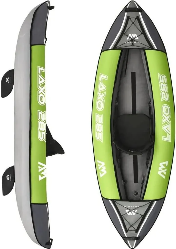 Kayak Gonflable 1 Place Laxo-285 Aqua Marina - Canoë de Loisirs Vert