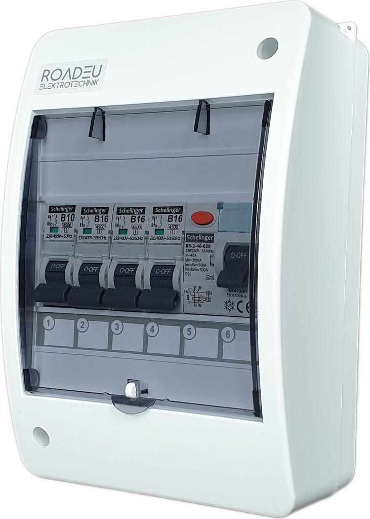 Leitungsschutzschalter - Stromverteiler 230V mit Fi Produktbild 
