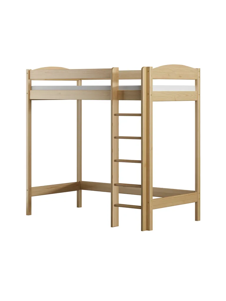 Meuble de couchage superposé avec rangements et marches pour adolescents