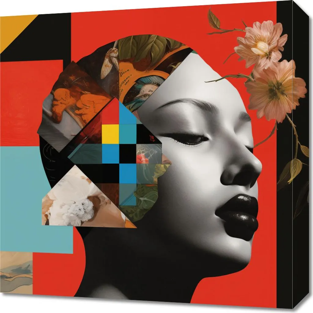 Quadro Materico 50x50 Fiorire Reciso | Arte 3D Fatta a Mano