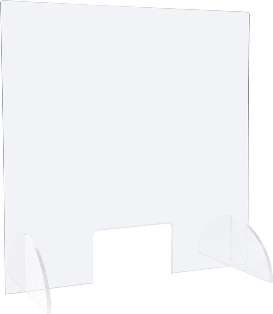 Thekenaufsatz aus PLEXIGLAS (65 x 90 cm) mit Durchgriff