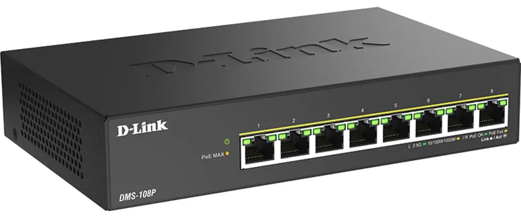 Switch Multi-Gigabit D-Link DMS-108P/E 8 Ports : Boostez votre Débit LAN