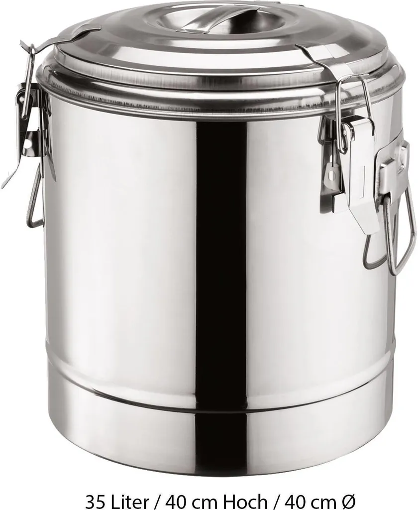 TSBES_35 Contenitore Termico 35L per Feste e Grandi Famiglie | Inox