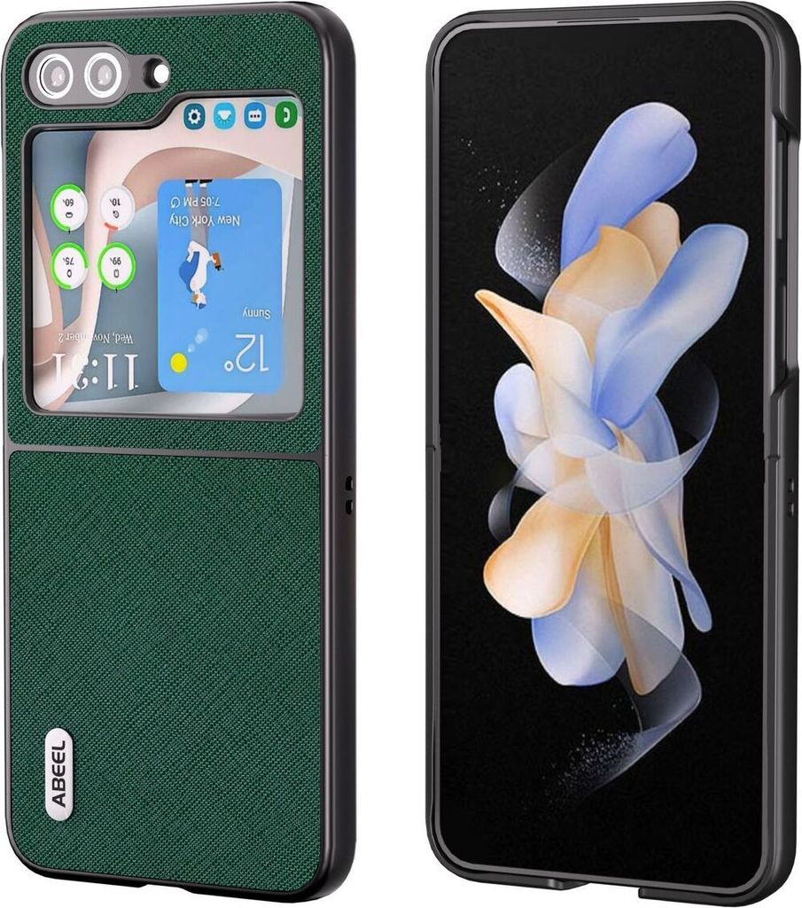 König Design Hülle kompatibel mit Samsung Galaxy Z Flip5 5G Kunststoff Soft Handyhülle - Handy Case Grün