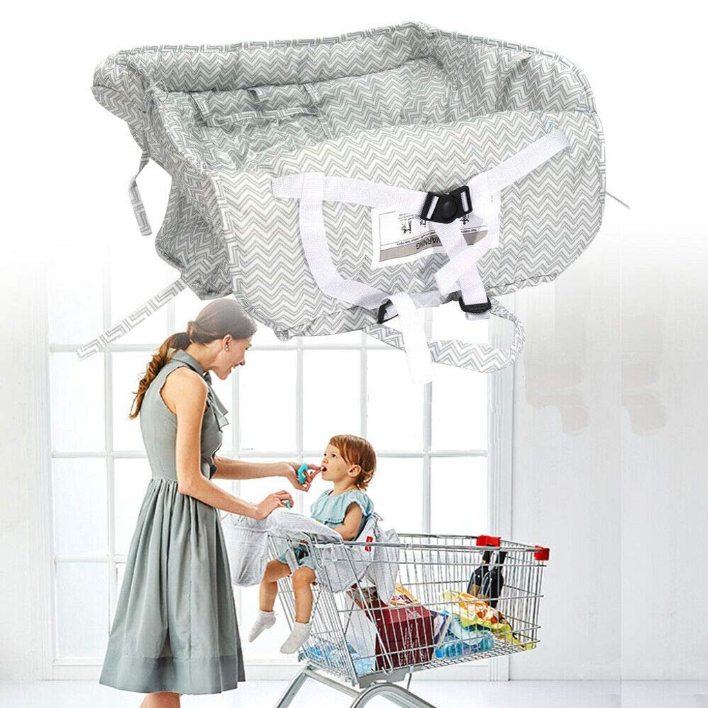 Schutzhülle Einkaufswagen Baby Sitz Abdeckungs Sitzbezug Sicherheit Universal DE 
