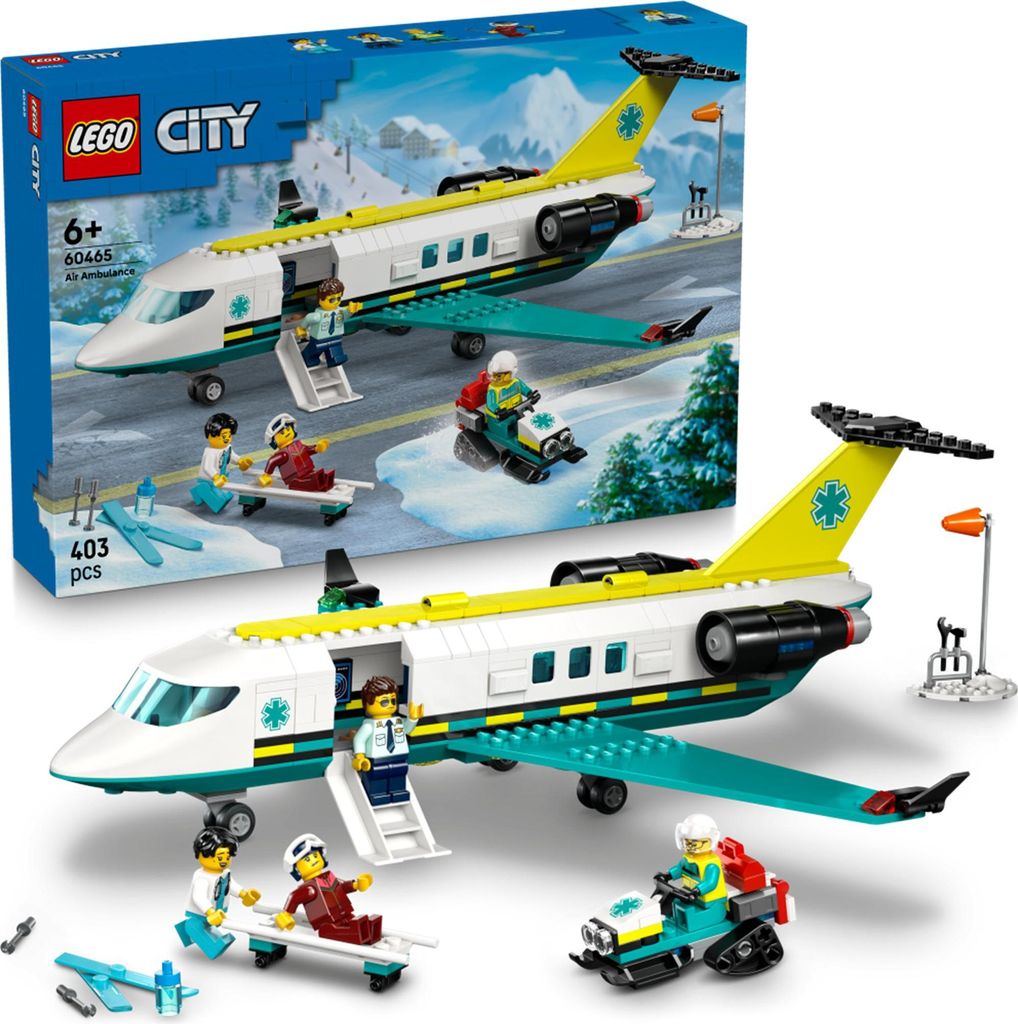 LEGO City Lietadlo záchranárskej služby, Stavebnica, 6 rok Obrázok produktu 