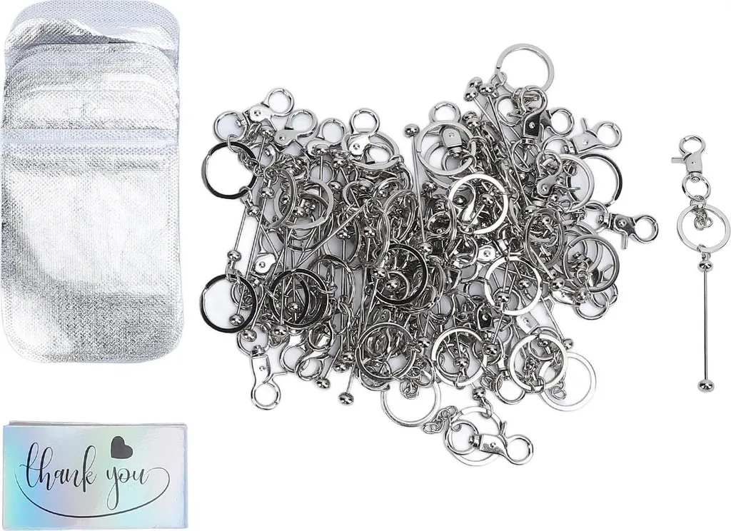 Set Portachiavi Argento Design 120 Pezzi per Bomboniere Raffinate