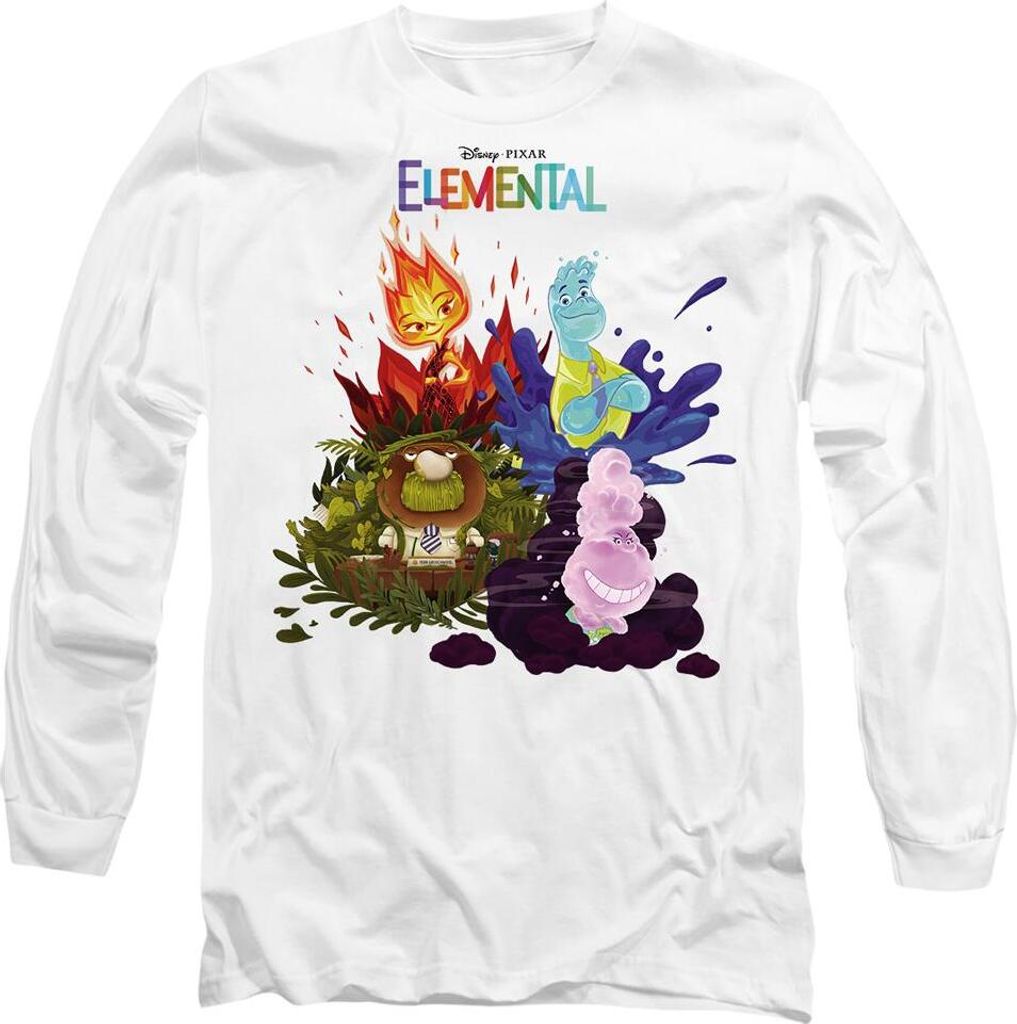 Elemental - T-Shirt für Herren/Damen Uni TV14670 (S) (Weiß)